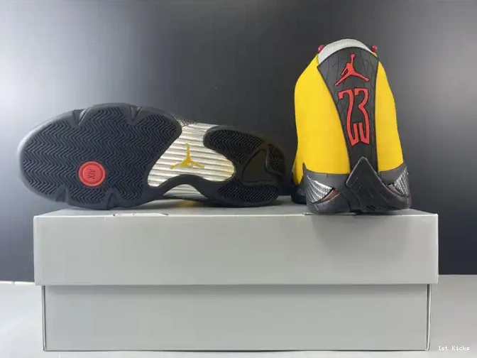 1st Kicks Shoes 14 RETRO GOLD AIR UNIVERSITY BQ3685-706 JORDAN 0611